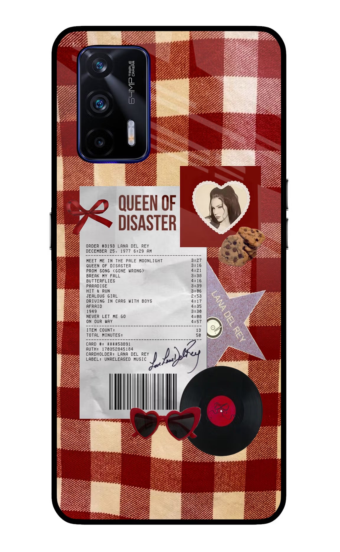 Queen of Disaster Realme GT 5G Glass Case Back Cover by Casekaro