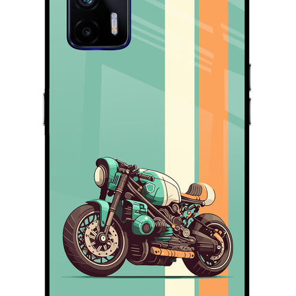 Striped Moto Drift Realme GT 5G Glass Case Back Cover by Casekaro