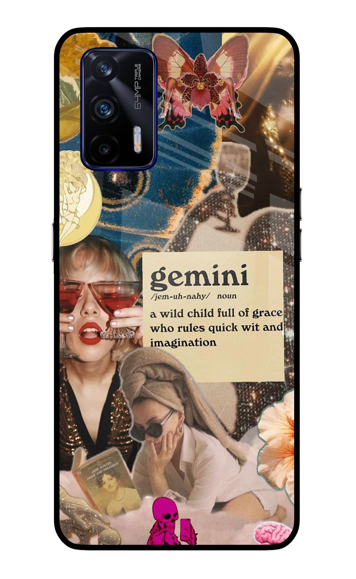 Gemini Zodiac Realme GT 5G Glass Case