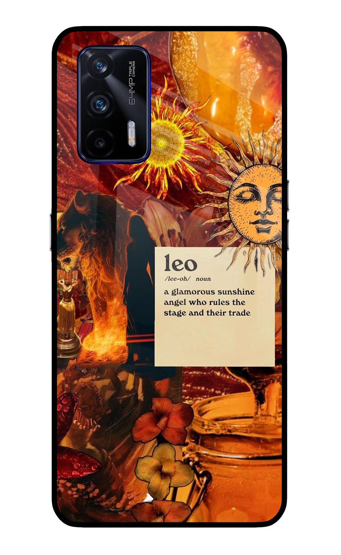 Leo Zodiac Realme GT 5G Glass Case