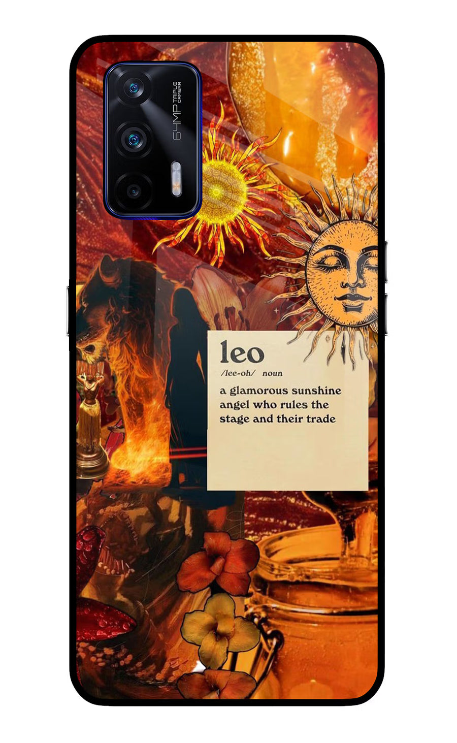 Leo Zodiac Realme GT 5G Back Cover, Glass case