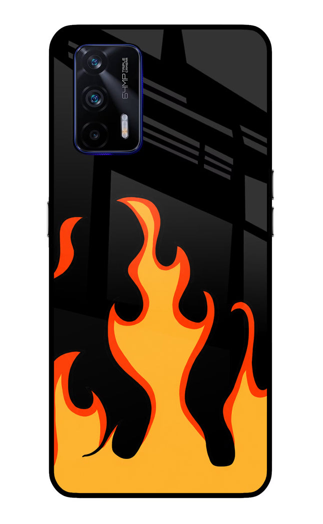 Fired Up – Black Realme GT 5G Glass Case