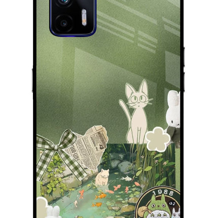 Aesthetic anime Realme GT 5G Glass Case