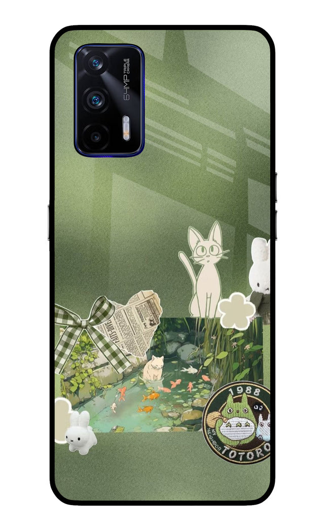 Aesthetic anime Realme GT 5G Glass Case