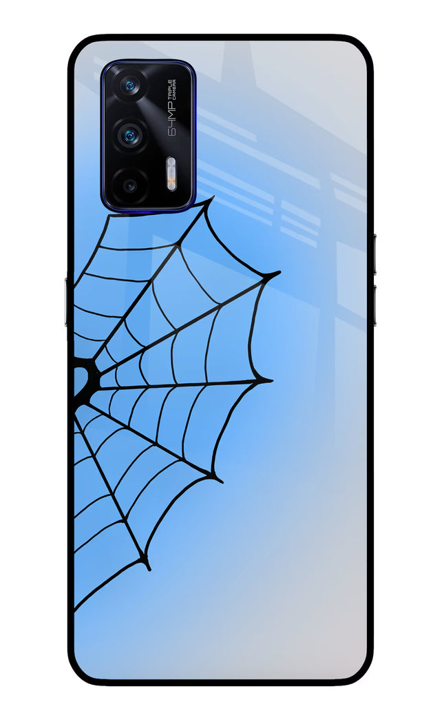 Blue Web Realme GT 5G Glass Case