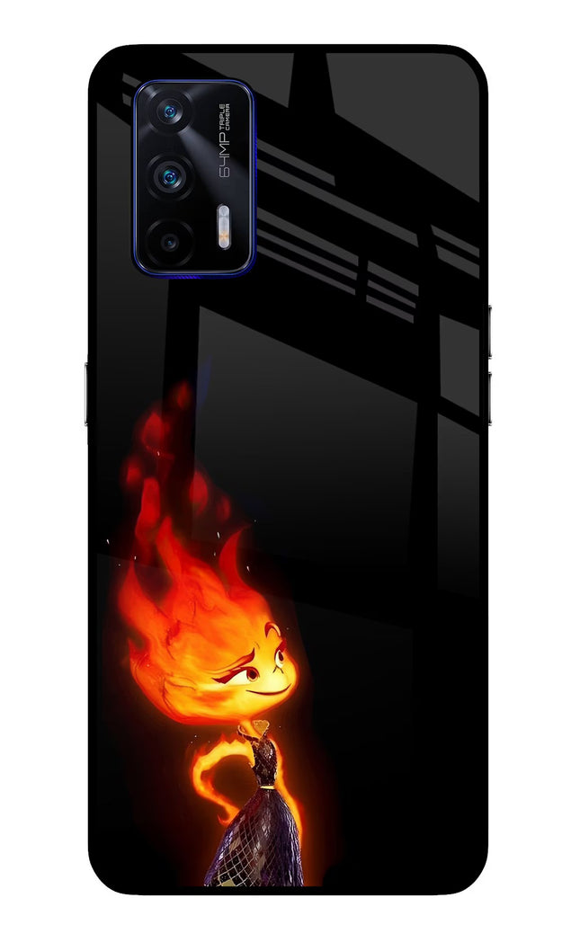 Ember Flame Realme GT 5G Glass Case