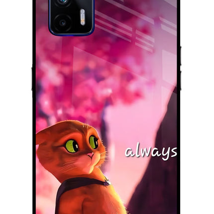 Always Cat Realme GT 5G Glass Case