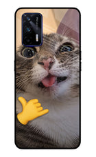Silly Cat Call Realme GT 5G Glass Case
