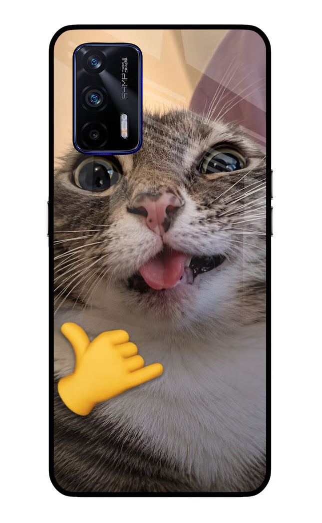 Silly Cat Call Realme GT 5G Glass Case
