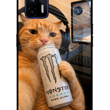 Gamer Cat Energy Realme GT 5G Glass Case