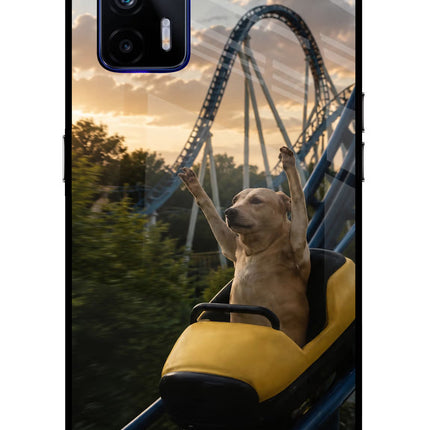 Rollercoaster Dog Realme GT 5G Glass Case