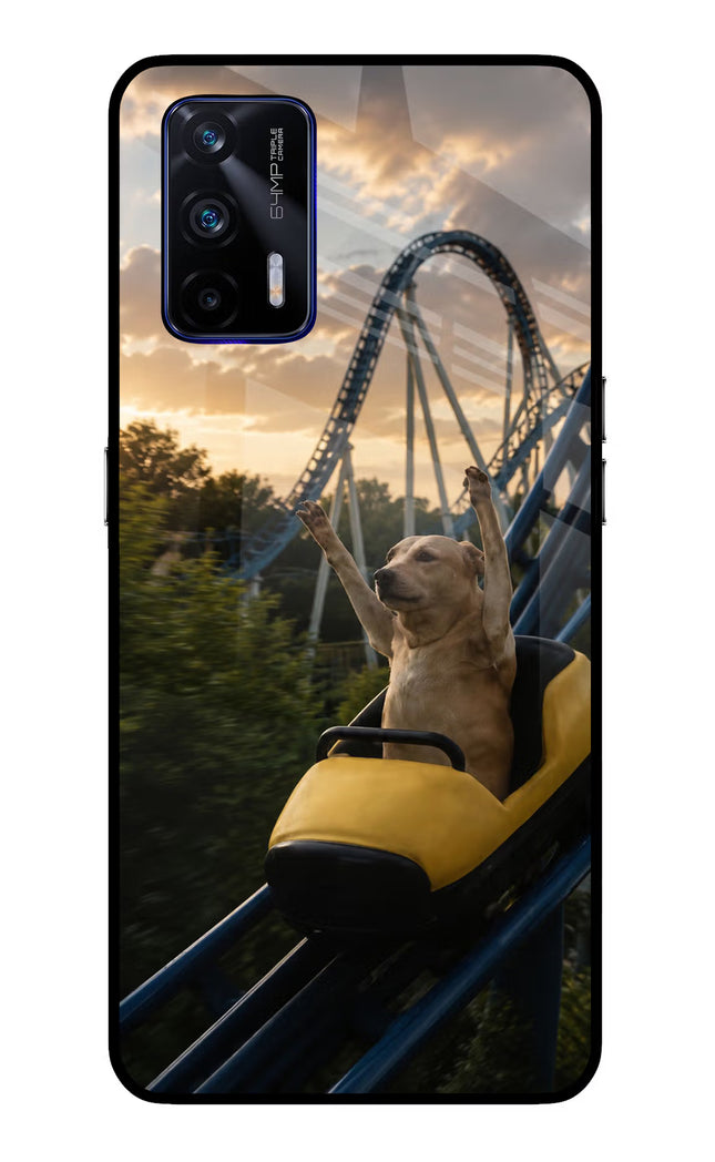 Rollercoaster Dog Realme GT 5G Glass Case
