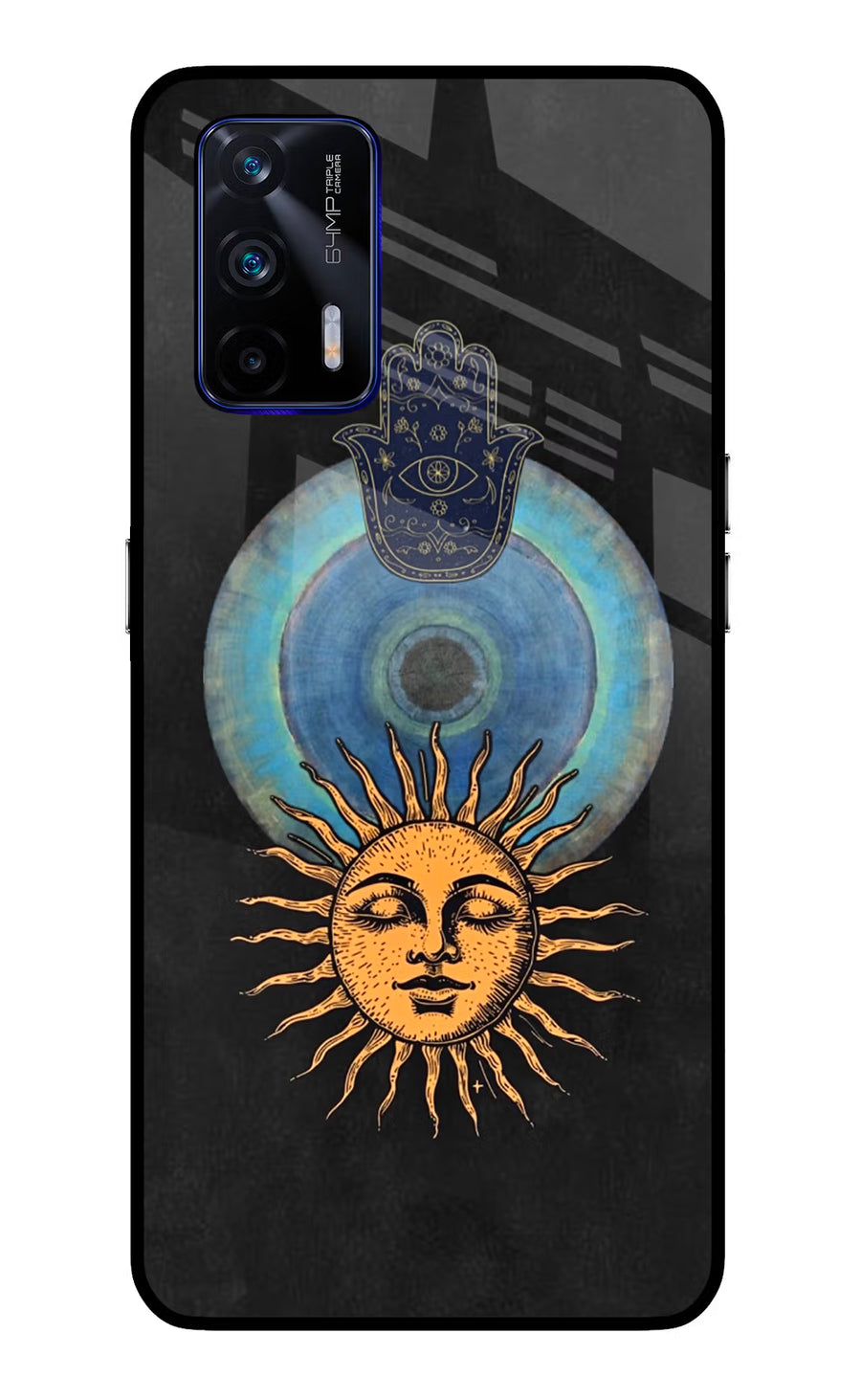 Divine Sun Realme GT 5G Back Cover, Glass case