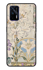 White Lily Realme GT 5G Glass Case