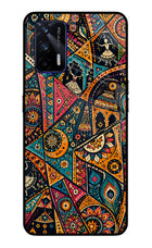 Folk Print Realme GT 5G Glass Case