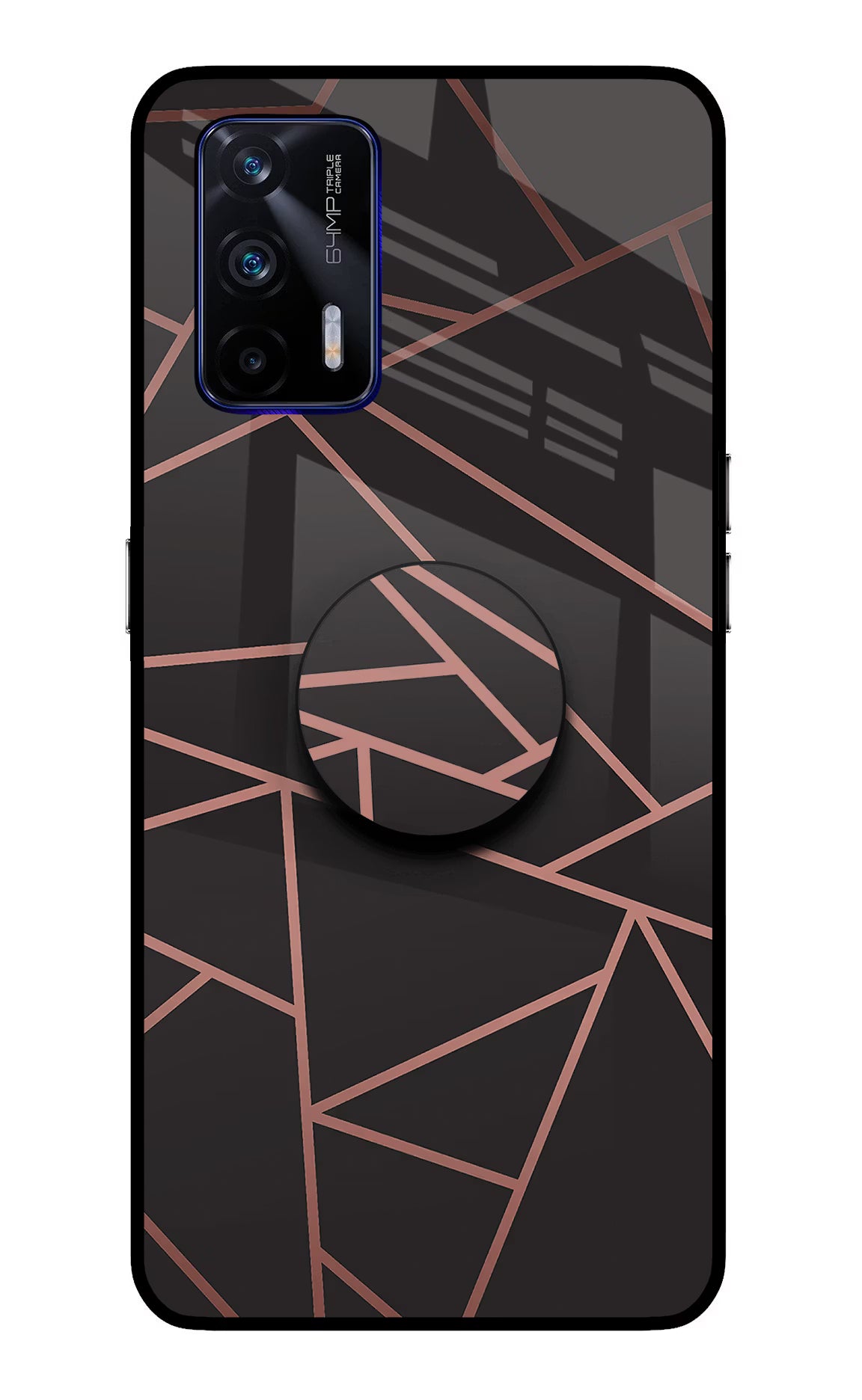 Geometric Pattern Realme GT 5G Glass Case