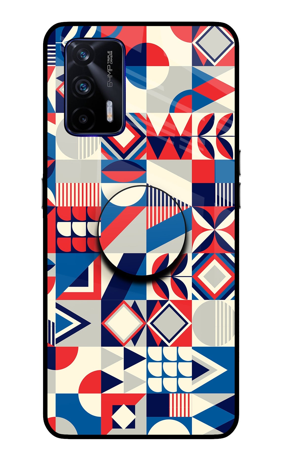 Colorful Pattern Realme GT 5G Glass Case