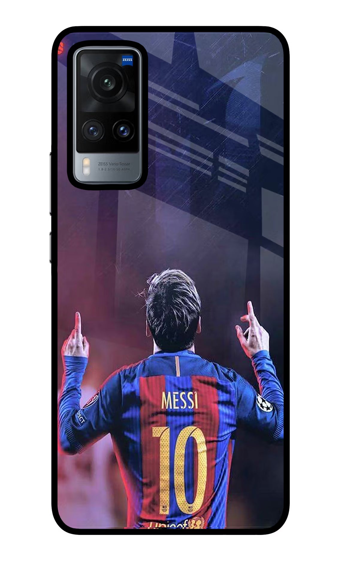 Messi Vivo X60 Glass Case Back Cover by Casekaro