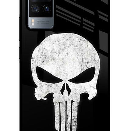 Punisher Skull Vivo X60 Glass Case Back Cover by Casekaro