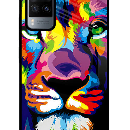 Lion Vivo X60 Glass Case Back Cover by Casekaro