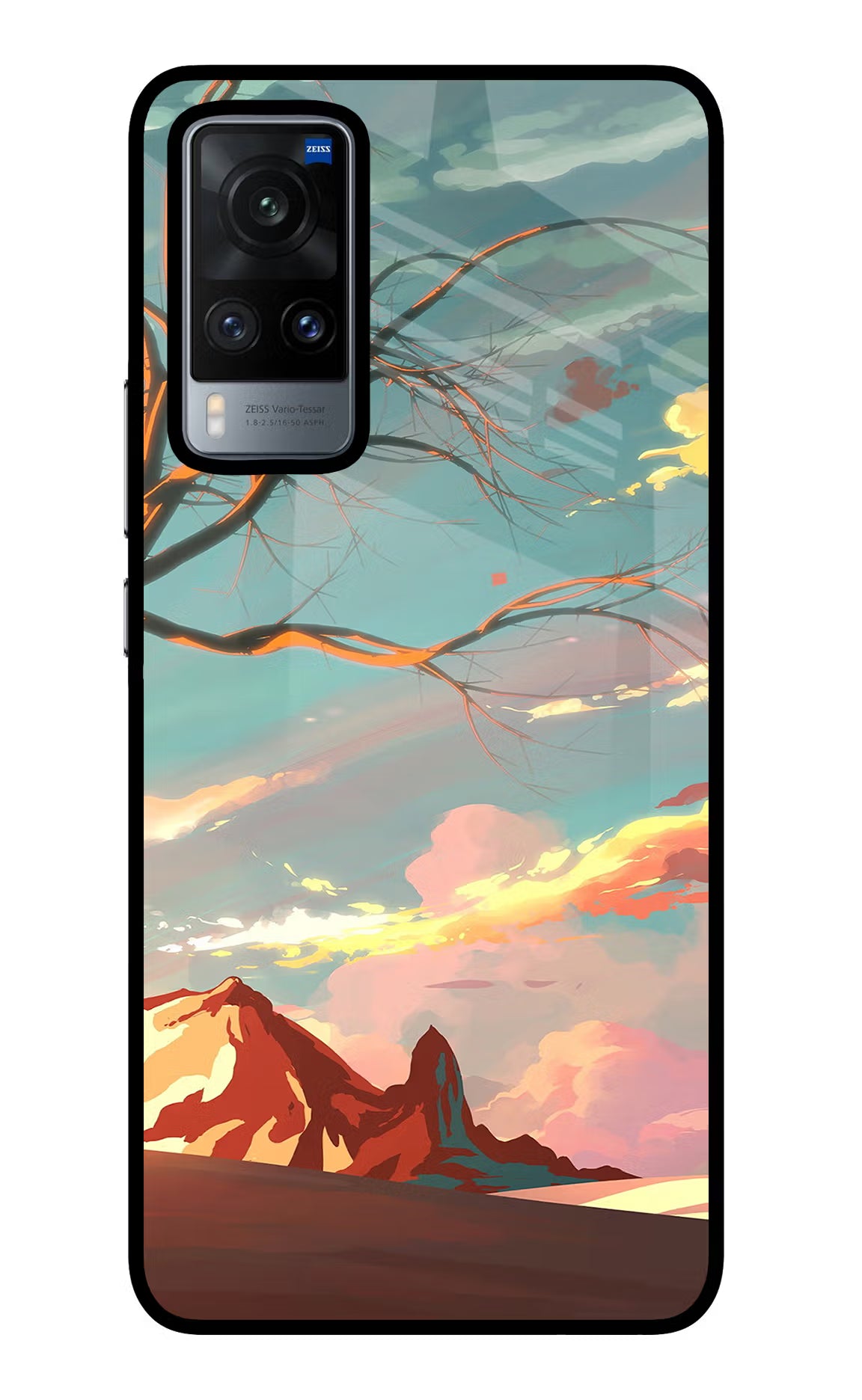Scenery Vivo X60 Glass Case Back Cover by Casekaro