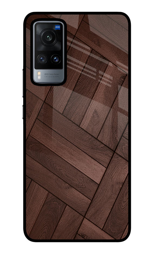 Wooden Texture Design Vivo X60 Glass Case