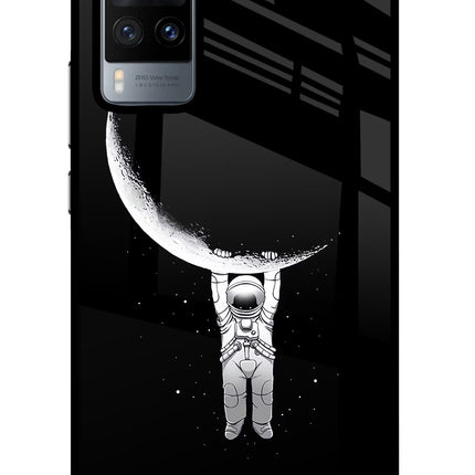 Moon Space Vivo X60 Glass Case Back Cover by Casekaro