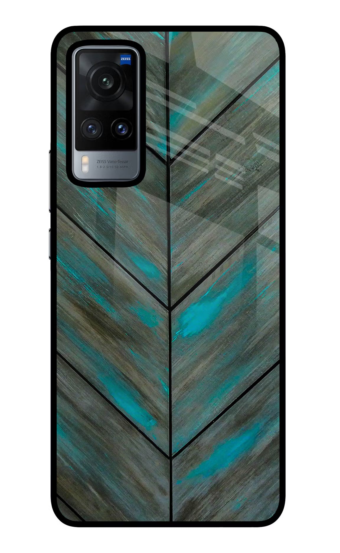 Pattern Vivo X60 Glass Case Back Cover by Casekaro