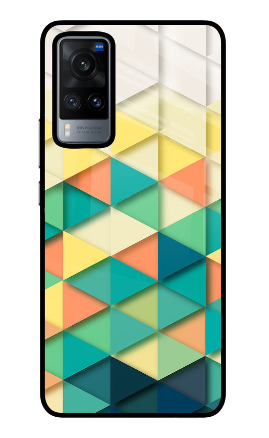 Abstract Vivo X60 Glass Case