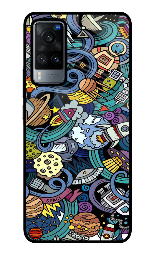 Space Abstract Vivo X60 Glass Case