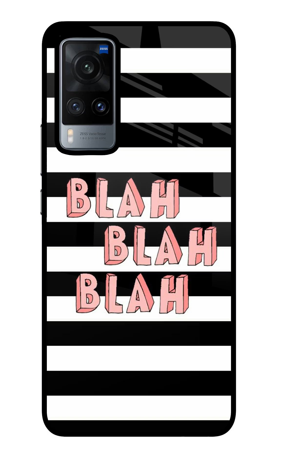 Blah Blah Blah Vivo X60 Glass Case