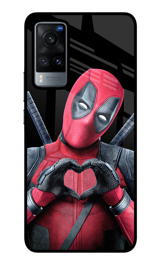 Deadpool Vivo X60 Glass Case Back Cover by Casekaro