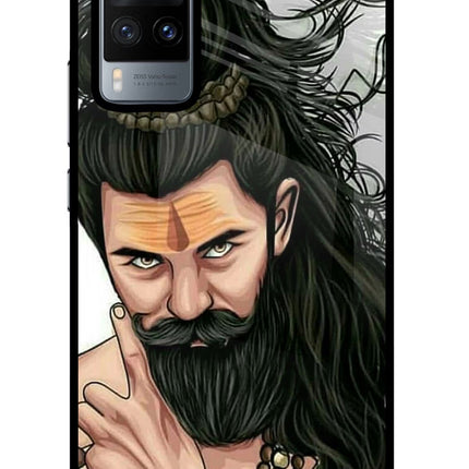 Mahadev Vivo X60 Glass Case Back Cover by Casekaro