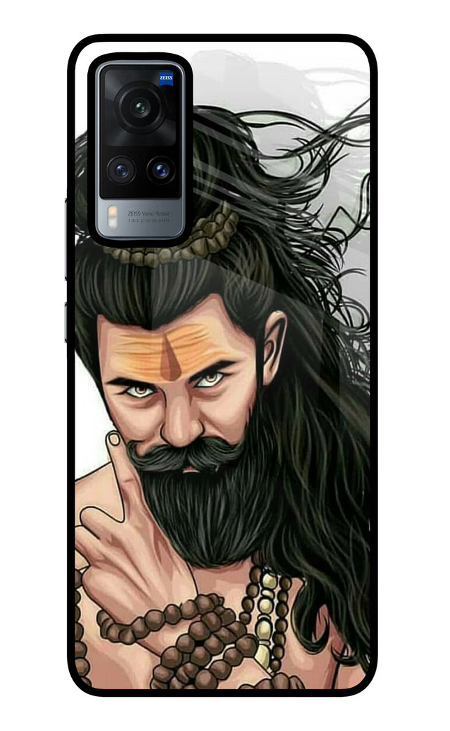 Mahadev Vivo X60 Glass Case Back Cover by Casekaro