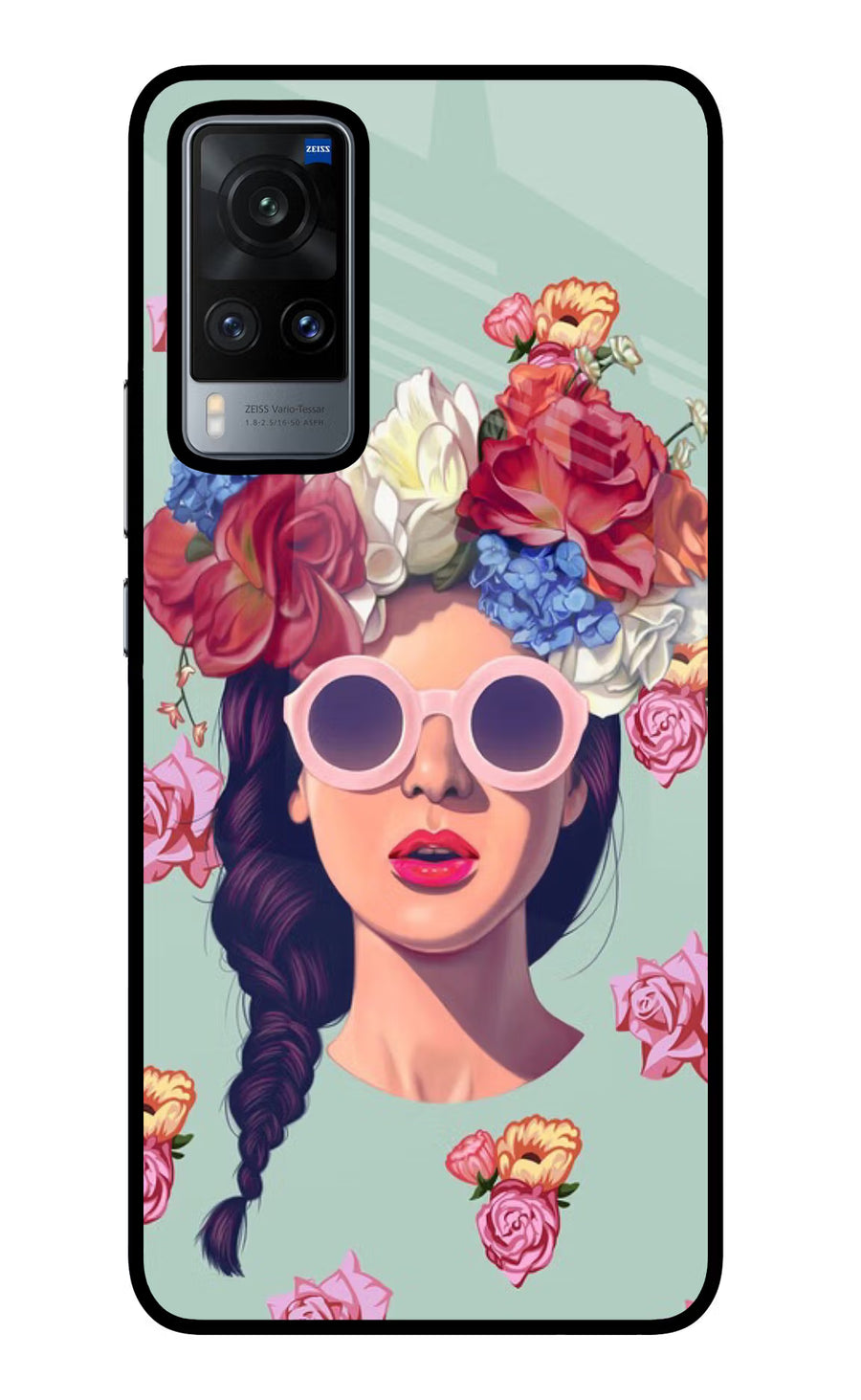 Pretty Girl Vivo X60 Back Cover, Glass case