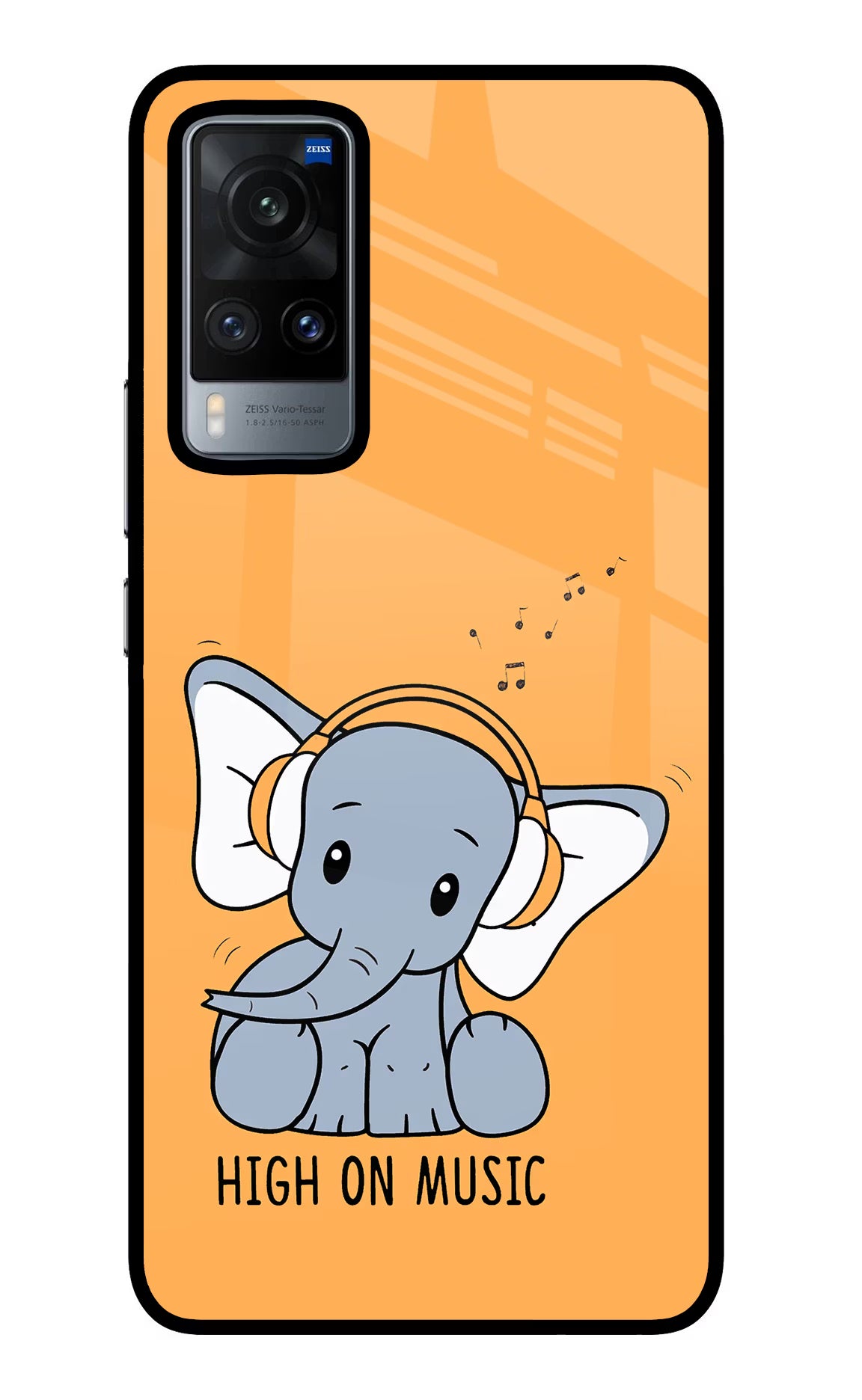 High On Music Vivo X60 Glass Case