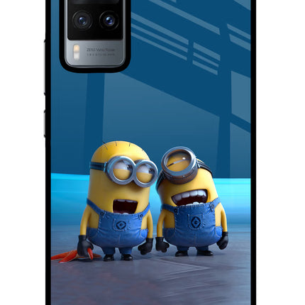 Minion Laughing Vivo X60 Glass Case
