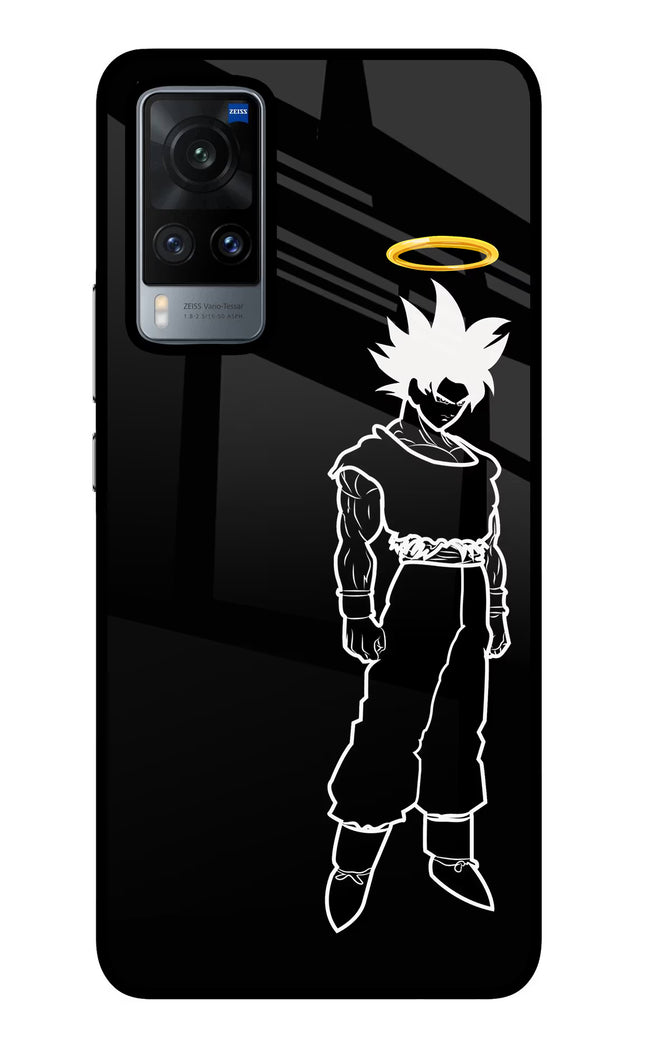 DBS Character Vivo X60 Glass Case Back Cover by Casekaro