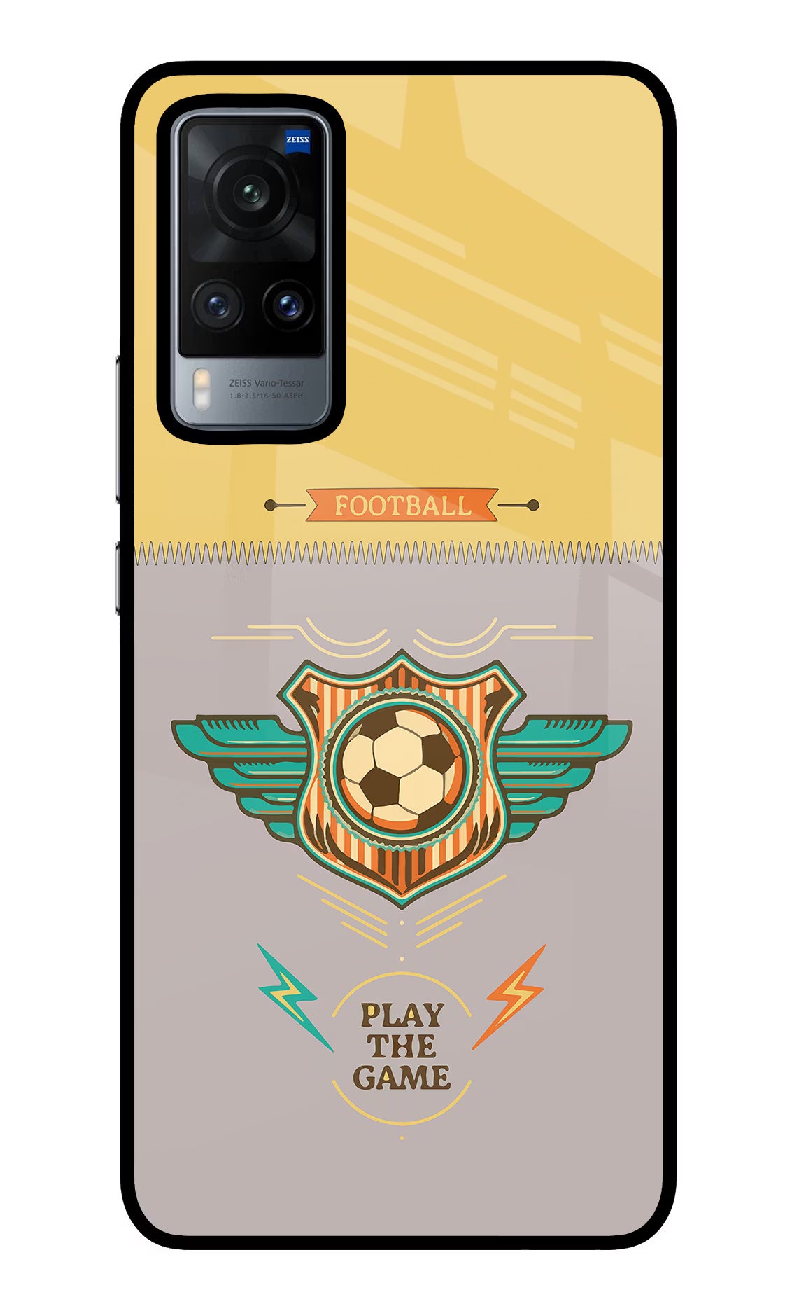 Football Vivo X60 Glass Case