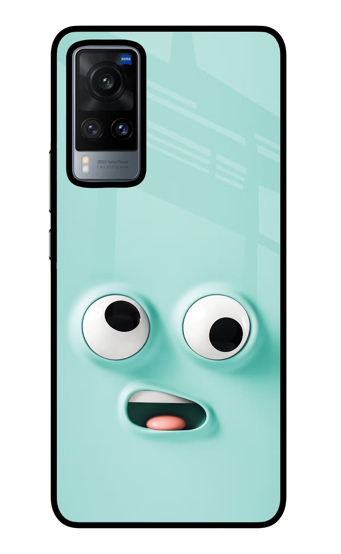 Funny Cartoon Vivo X60 Glass Case Back Cover by Casekaro
