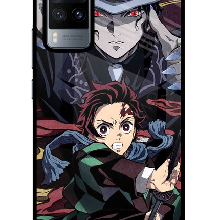 Demon Slayer Vivo X60 Glass Case Back Cover by Casekaro