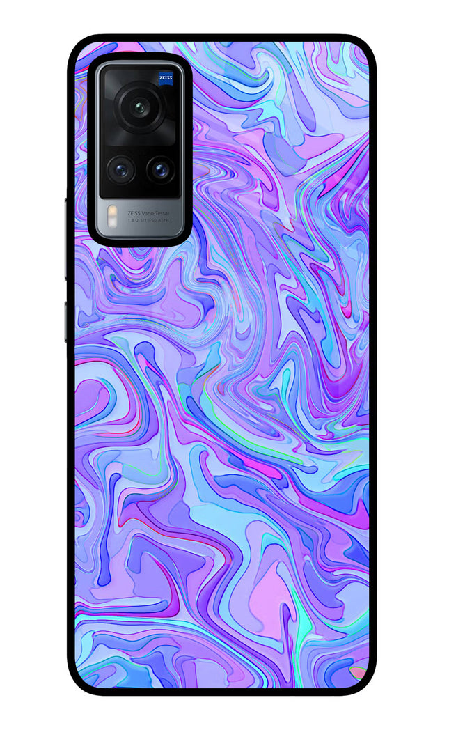 Glitter Vivo X60 Glass Case Back Cover by Casekaro
