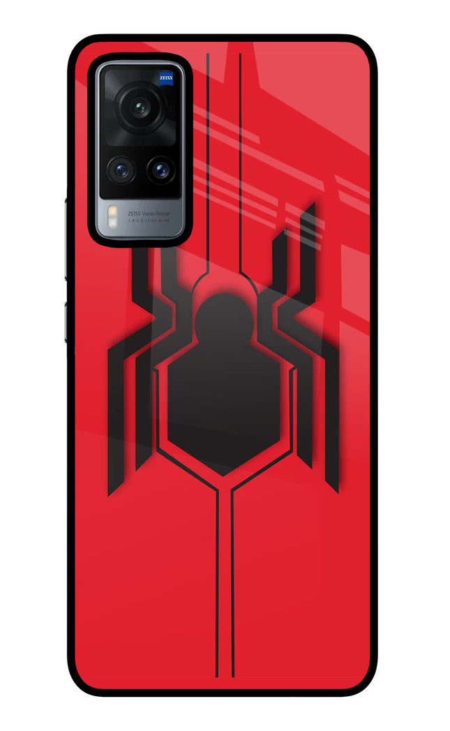 Spider Vivo X60 Glass Case Back Cover by Casekaro