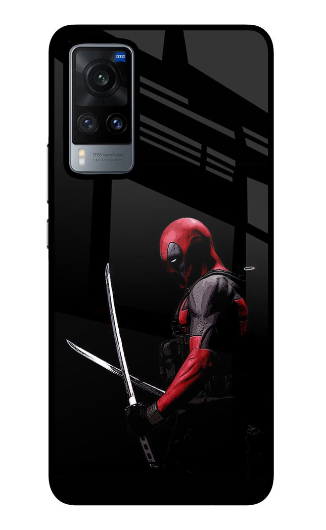 Deadpool Vivo X60 Glass Case Back Cover by Casekaro