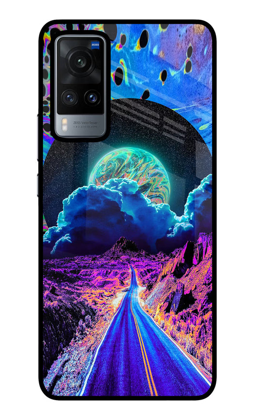 Psychedelic Painting Vivo X60 Glass Case