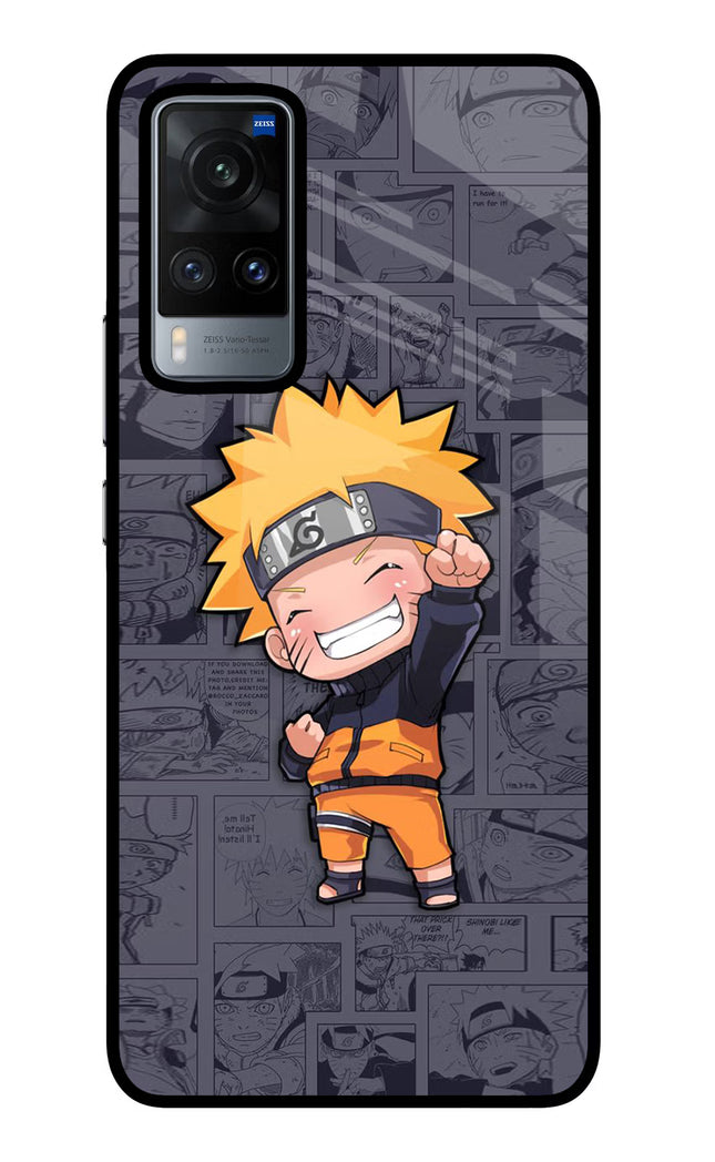 Chota Naruto Vivo X60 Glass Case Back Cover by Casekaro