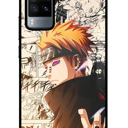 Pain Anime Vivo X60 Glass Case Back Cover by Casekaro