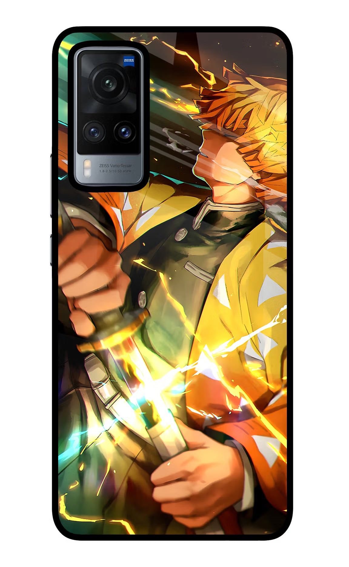 Demon Slayer Vivo X60 Glass Case Back Cover by Casekaro