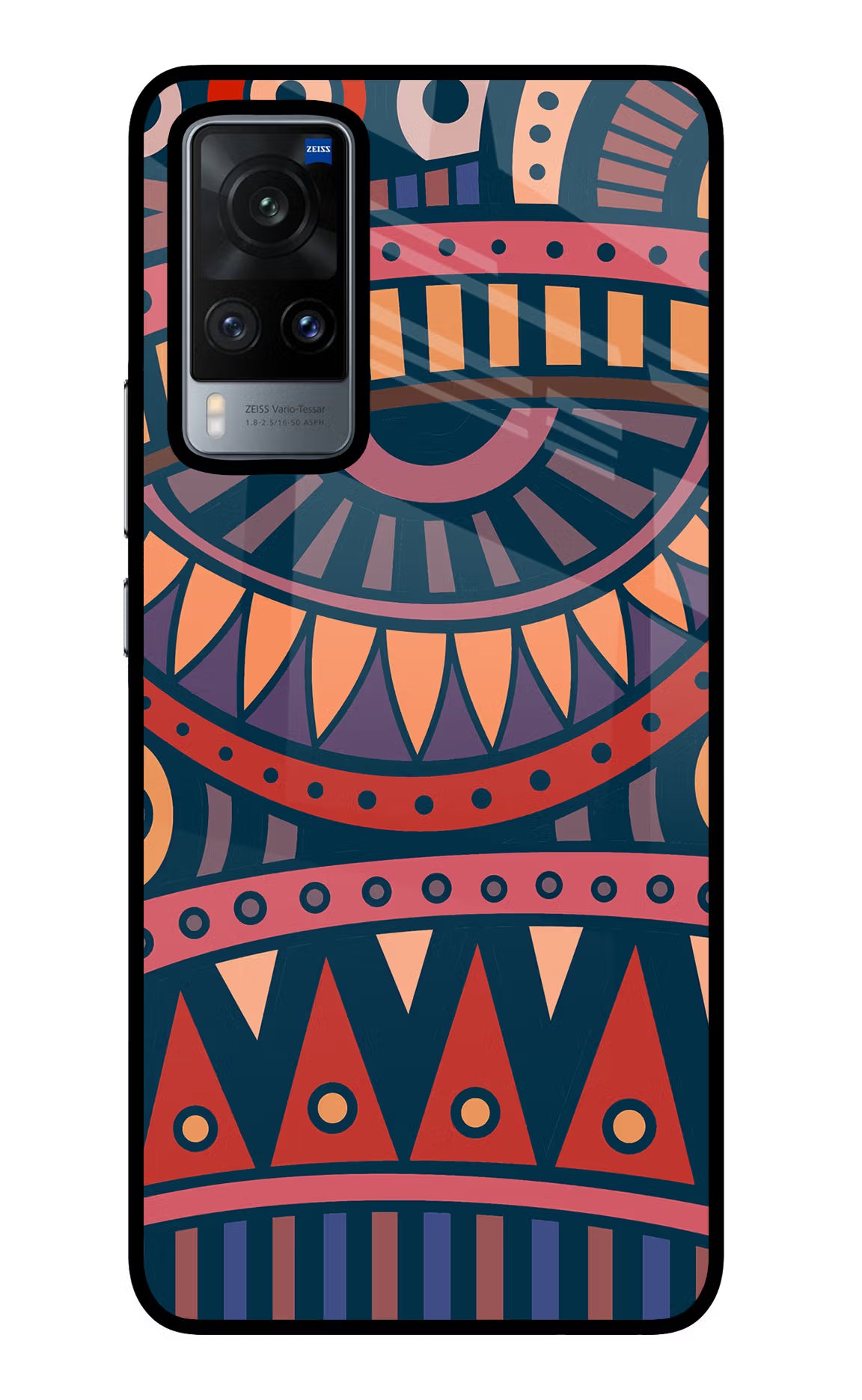 African Culture Design Vivo X60 Glass Case