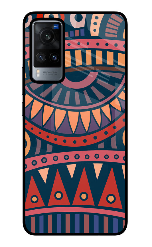 African Culture Design Vivo X60 Glass Case